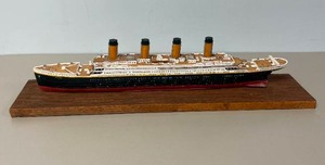 lot 54 image: Titanic Large Model on Wooden Base