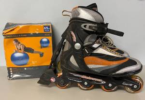 lot 45 image: Bladerunner Mens Rollerblades and Exercise Ball