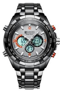 lot 17 image: Barkers of Kensington Limited Edition GRAY Mega Sports Mens Watch $500 Retail
