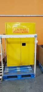 Sandusky Lee Compact Flammable Safety Cabinet  43in.W x 18in.D x 65in.H, Model# SC450F (Dented & functional)