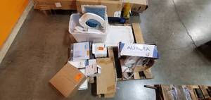 Pallet of Mixed Plumbing and Building Materials