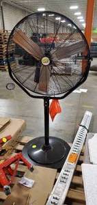 Maxx Air Extreme Power Industrial Pedestal Fan  Heavy Duty 30 Stand Fan, 4800 CFM (Damaged, Untested)