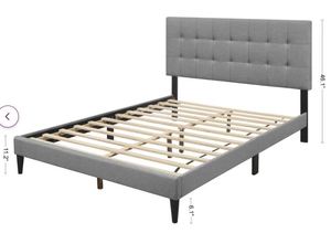 Forsan Tufted Upholstered Low Profile Platform Bed Full (Damaged)