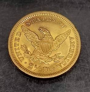 1907 US $2.50 GOLD LIBERTY UNC