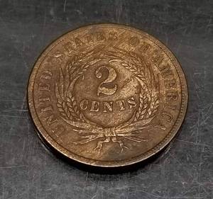 1864 US TWO CENT PIECE CIVIL WAR DATE