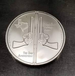 1 TROY OZ .999 FINE SILVER 2ND AMENDMENT GUNS UP AMERICA