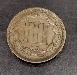 1866 US THREE CENT PIECE NICKEL VARIETY