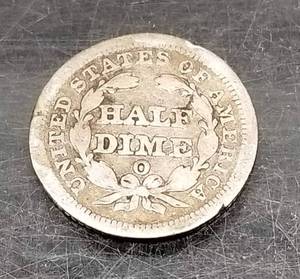 1854-O US SEATED LIBERTY HALF DIME
