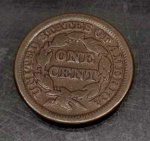 1848 US BRAIDED HAIR LARGE CENT