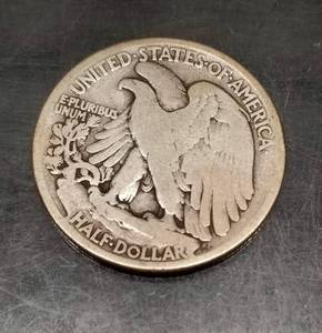 1917-S OBVERSE MINT MARK US WALKING LIBERTY HALF DOLLAR