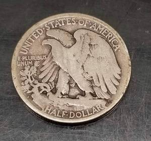 1917-S reverse mint mark WALKING LIBERTY HALF DOLLAR