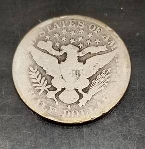 1892-S BARBER HALF DOLLAR KEY DATE COIN