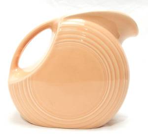 lot 10 image: Large Apricot Disc Pitcher
