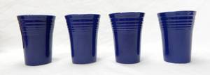lot 31 image: Set of 4 Cobalt Tumblers