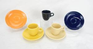 lot 116 image: Lot of After Dinner Demitasse Ring Handled Cups and Saucers