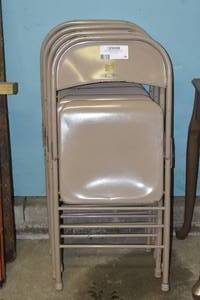 4 tin chairs