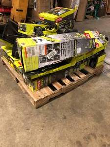 Pallet of Mixed Ryobi Power Tools and Lawn Care Items Cusotmer Returns See Pictures