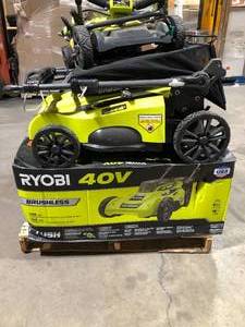 Pallet of Ryobi Lawn Mowers Not Checked Customer Returns See Pictures