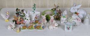 Assortment of 20 Bunny Easter Figurines