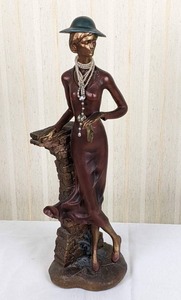 Stunning 23-Inch Decorative Lady Sculpture