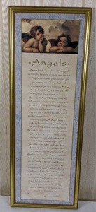 Framed Angels Poem Wall Art by Erich Lessing