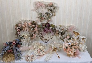Assortment of Artificial Floral Decorations