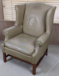 Faux Leather Accent Chair