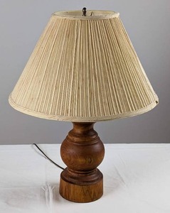 Wood Table Lamp and Shade