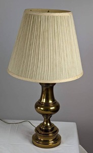 Brass Table Lamp and Shade