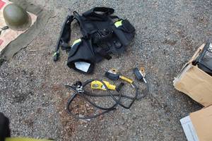 lot 507 image: Scuba Equipment - Weighted Vest, Regulators (x2)