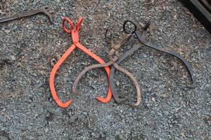lot 555 image: Lot of (3) Vintage Ice Hooks