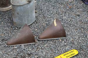 lot 566 image: Lot of (2) Vintage Wall Containers
