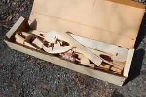 lot 464 image: World Engines Almost Ready to Fly Wood Radio Control Model Airplane