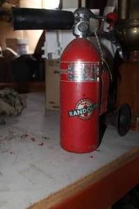 lot 596 image: Vintage Randolph Fire Extinguisher
