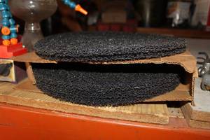 lot 1608 image: Lot of (5) 3M 7300 High Productivity 13 Floor Scrubber Pads