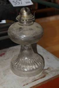 lot 1609 image: Glass Table Lantern