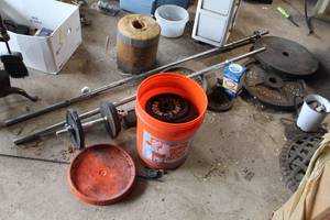 lot 406 image: Weight Lifting Equipment - Weight Bars, Dumbells, Free Weights