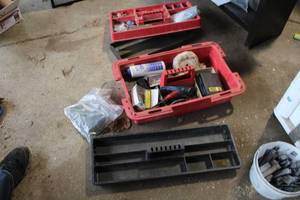 lot 1640 image: MetalPlastic Utility Totes