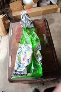 lot 1663 image: St. Pauli Girl 25 Inflatable Beer Bottle