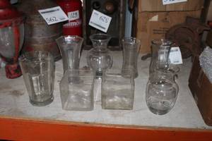 lot 1652 image: Glassware - Pitcher, Vases