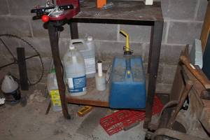 lot 444 image: Metal Shop Table