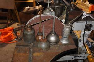lot 1665 image: Lot of (5) Oiler Cans