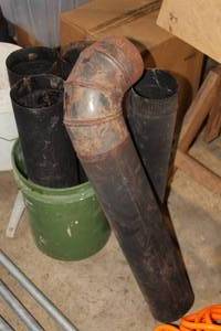 lot 1670 image: Lot of (5) 5 Stove Pipe Sections
