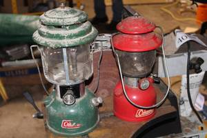 lot 1718 image: Lot of (2) Coleman Camp Lanterns