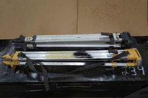 lot 100 image: 2 Aluminum Tripods - DeWalt, Spectra