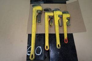 lot 112 image: 4 Ridgid Pipe Wrenches - 14-24