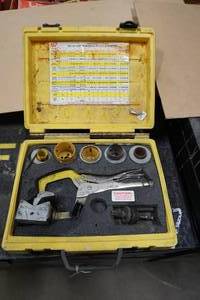 lot 106 image: NFP Pilot Clamp Locking Hole Saw Guide Kit