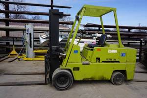 lot 2 image: Clark C500-120 Cushion Tire Balanced Forklift - 12,000 Lb Capacity
