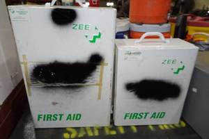 lot 47 image: 2 Zee Medical Wall Hanging First Aid Boxes