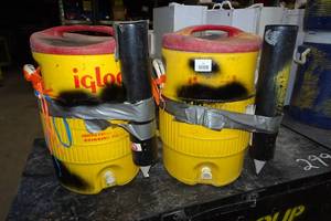 lot 62 image: 2 Water Coolers with Cup Tubes